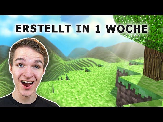 Minecraft in 1 Woche programmieren, aber mit besserer Grafik (+Download) | Challenge