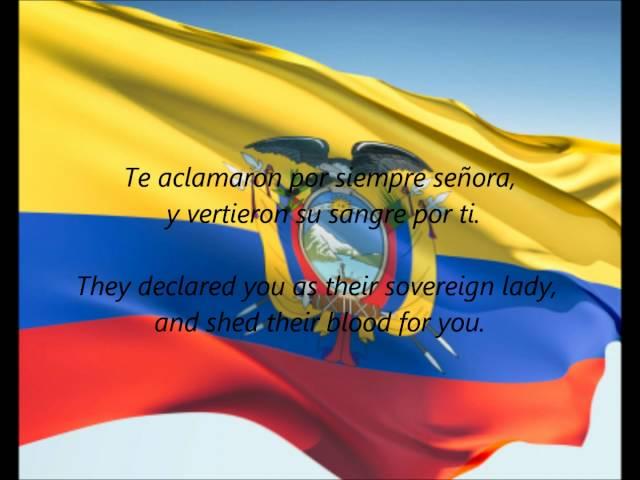 Ecuadorian National Anthem - "Salve, Oh Patria" (ES/EN)
