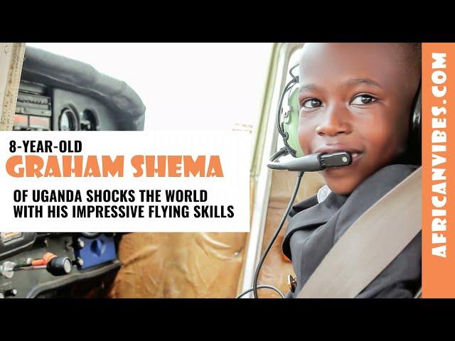 8-Year-Old Graham Shema Of Uganda Shocks The World With His Impressive Flying Skills