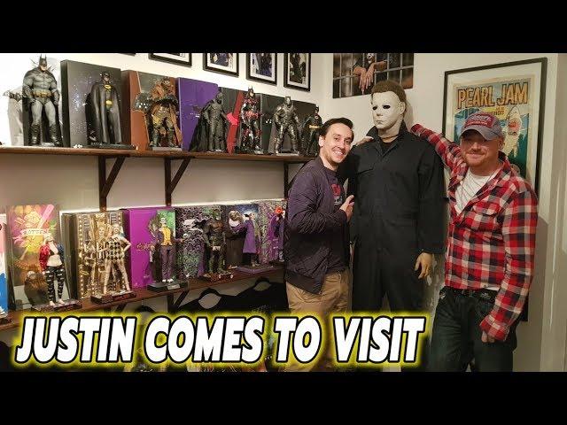 JUSTIN FROM JUSTIN'S COLLECTION COMES TO VISIT AND CHECKS OUT MY HOT TOYS COLLECTION.