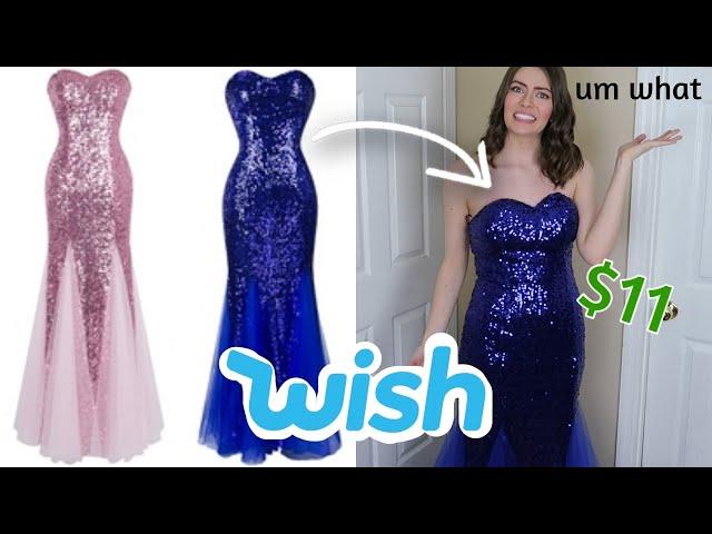 I Tried on Prom Dresses From Wish