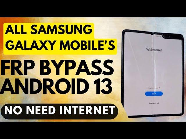 Samsung Galaxy Fold Frp Bypass Android 13 / Samsung Fold Google Account Bypass Google Chacha