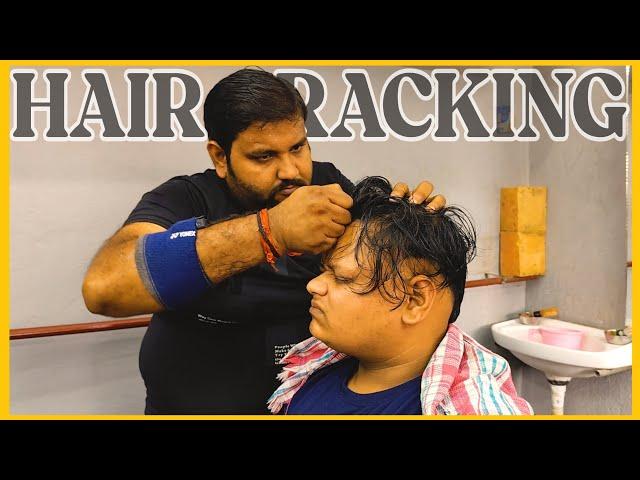 Intense Hair Cracking Head Massage | Loud Skin Cracking by Indian Barber SHAMBOO#asmr