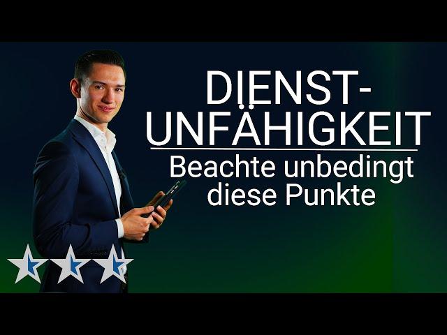 3 Punkte bei der DIENSTUNFÄHIGKEITSVERSICHERUNG, die du unbedingt wissen solltest