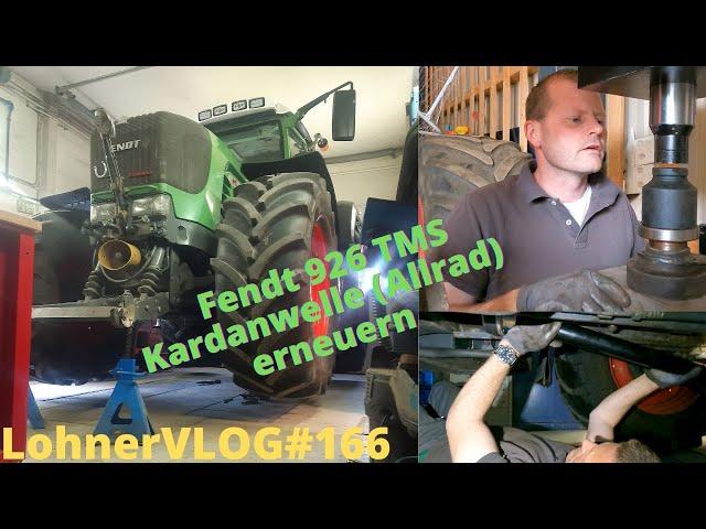 LohnerVLOG#166 Allradwelle (Kardanwelle) Fendt 926 TMS tauschen I Terex TC 16 Auspuffhalter erneuern