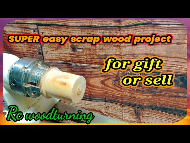 wood turning small scrap wood into cash