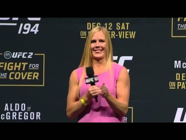 UFC 194: Irish Fan Serenades Holly Holm