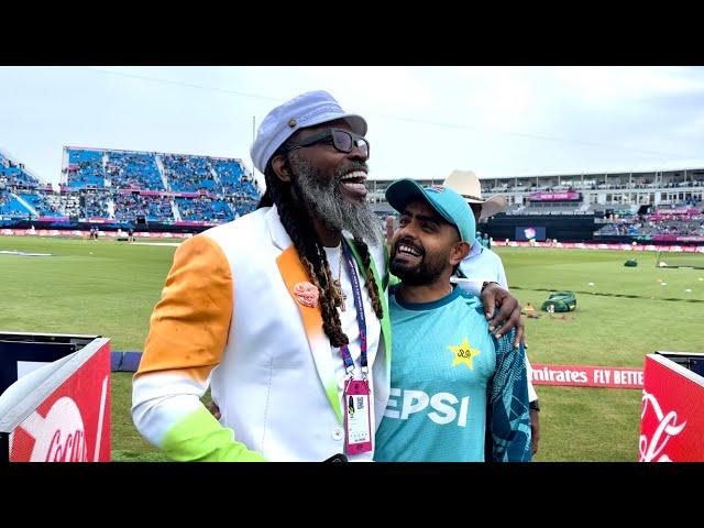 Babar Azam shaheen shah Afridi Chris Gayle in Pak India T20 Match