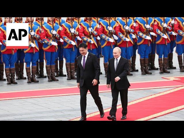 Putin receives warm welcome in Mongolia despite ICC arrest warrant