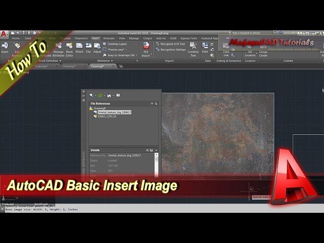 AutoCAD How To Insert Image