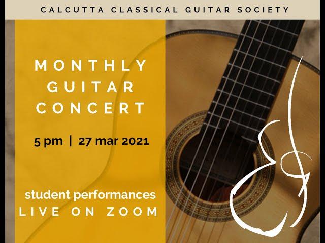 March 2021: Online Classical Guitar Monthly Concert