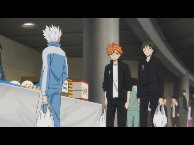 Hinata saw hosiumi a little giant for the first time || haikyuu season 4