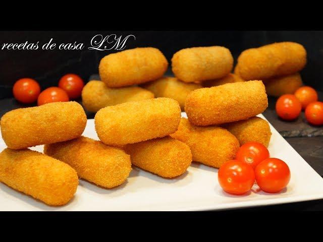 CROQUETAS DE PATATAS      BUENISIMAS RECETA FÁCIL