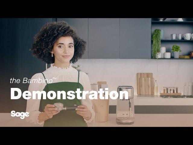 The Bambino™ | How to make your first great tasting cup of coffee at home | Sage Appliances UK