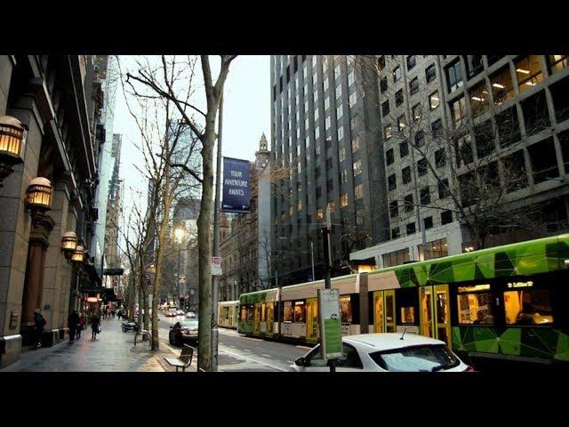 墨爾本的冬天這麼美的嗎？好有質感的電車 How beautiful Melbourne and tram in wimter