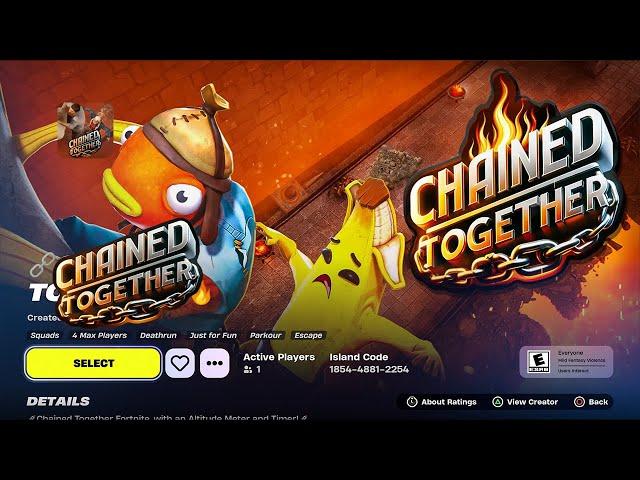 How to play Chained Together Map Code in Fortnite! (EASY STEPS)