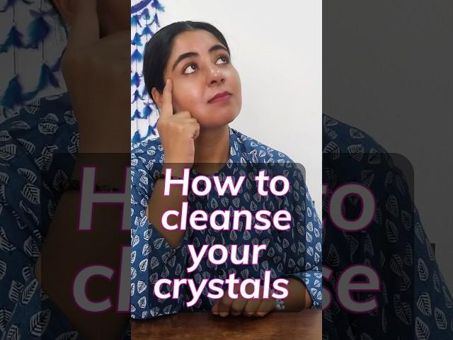 How to Cleanse and Energize your crystals #crystals #shorts #crystalenergy