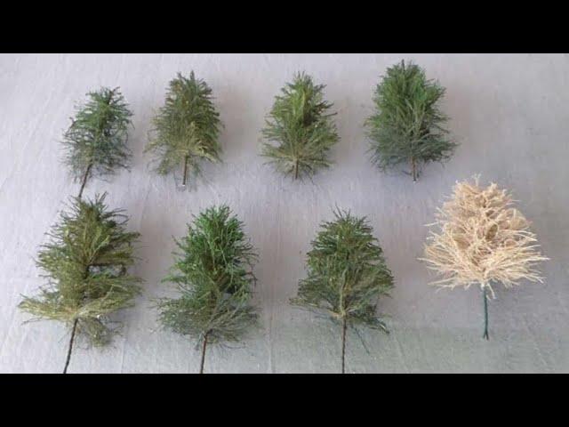 How to make MINIATURE fir TREES for your MODELS and dioramas