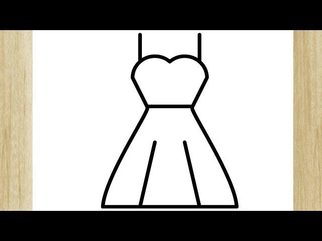 COMO DESENHAR UM LINDO VESTIDO FACILMENTE