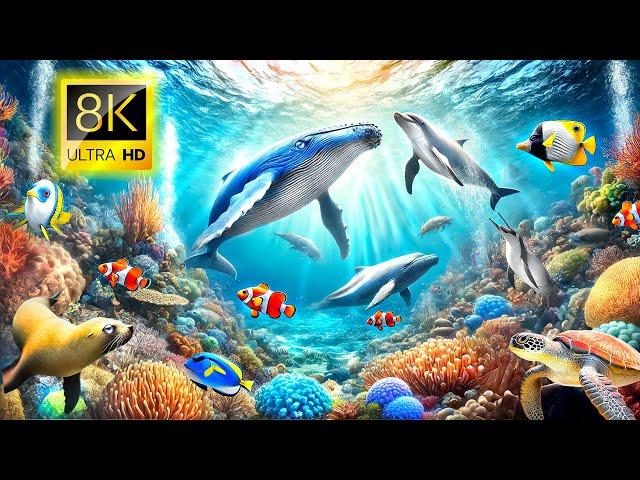 OCEANIC WONDERS: Mesmerizing Marine Animals 8K VIDEO ULTRA HD HDR / #8K #ANIMAL #OCEAN