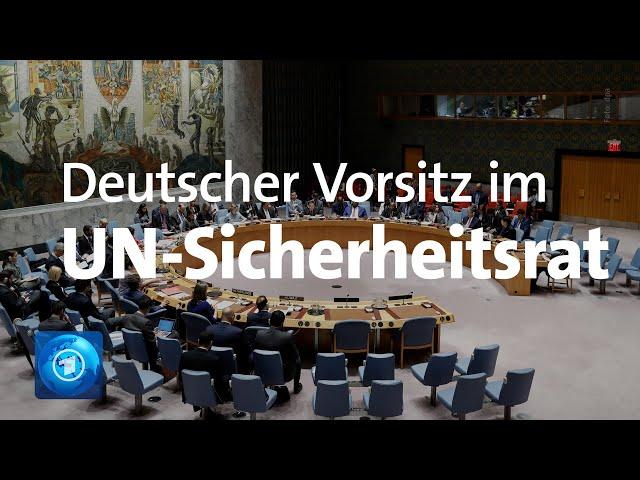 Deutschland übernimmt Vorsitz im UN-Sicherheitsrat/