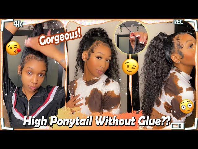 Using Clip & Bundles For High Ponytail Install? Natural Hair Extension #Elfinhair
