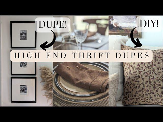 Thrift & DIY with Me! || High End Style Home Decor on a Budget || Thrifted Aesthetic Dupes