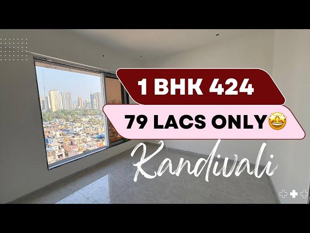 1 BHK 424 Carpet 79 Lacs Only | Kandivali West Charkop Sector 1 | Link Road 7798887887 Best Price