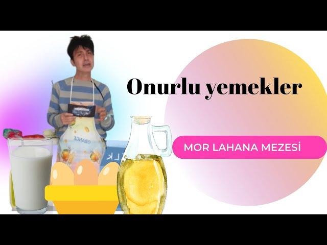 Mor lahana mezesinin tarifini bir de benden izleyin. Mor lahana mezesi