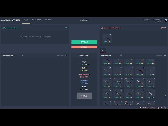 DONT USE THIS WEBSITE - CSGOLOUNGE.TRADE