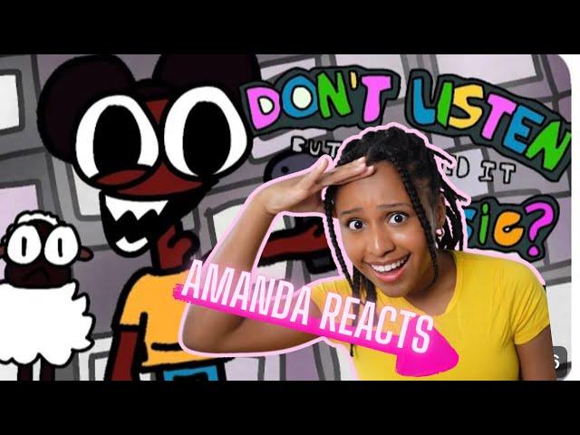 AMANDA reacts to "Don't Listen" but I ruined it @Puffymillie @Toastyreacts_