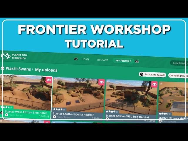 How to use Frontier Workshop | Planet Zoo Console Edition Tutorial