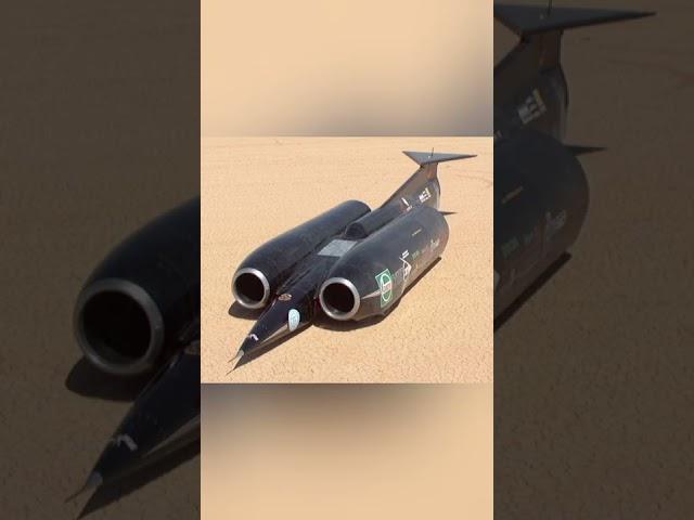 THRUSTSSC ..The fastest vehicle on land speed record at 1,220 km/h (760 mph).         (SUBSCRIBE)