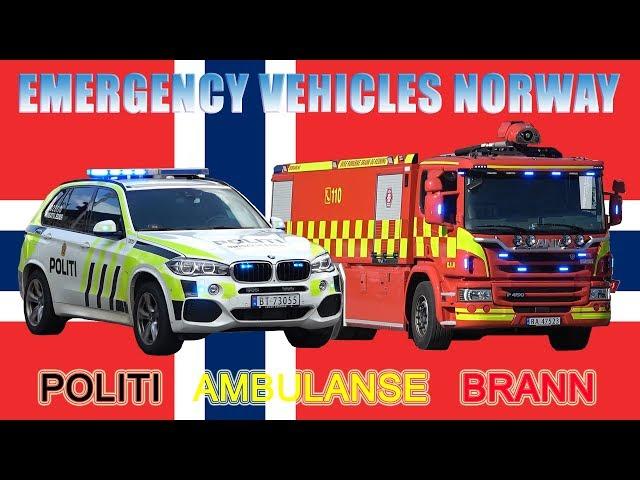  [Norway] Fire Engines, Police and Ambulance Responding (collection)