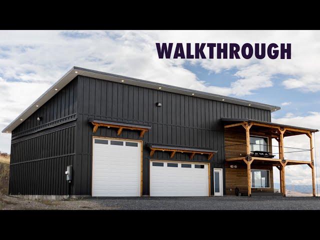 60x40 Barndominium Walkthrough/Tour (Shop House, Garage With Living Quarters)