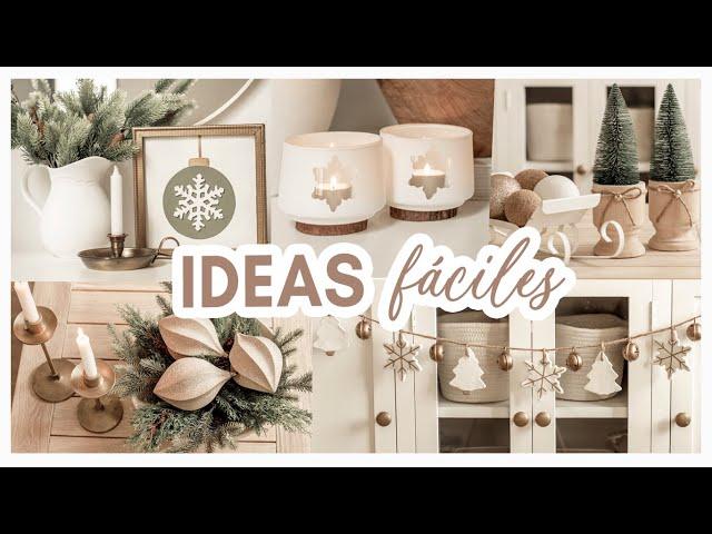 NAVIDADDIYS ELEGANTES CON POCO DINERO  IDEAS RÁPIDAS FÁCILES Y ECONÓMICAS PARA DECORAR/ Christmas