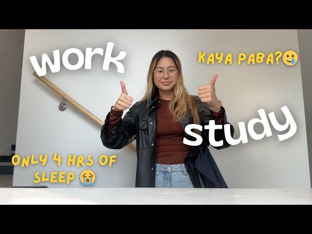 a busy day in my life as a filipino international student in montreal, canada | work and study life