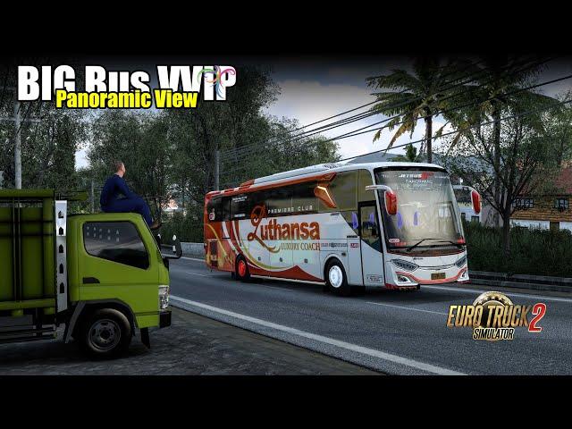 Bus Mewah VVIP Asal Jakarta!! bus Luthansa disewa TEAM BATIC buat Liburan - ETS2 Indonesia