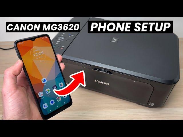 Canon PIXMA MG3620 Printer: How to Connect to Phone (Wireless Setup)