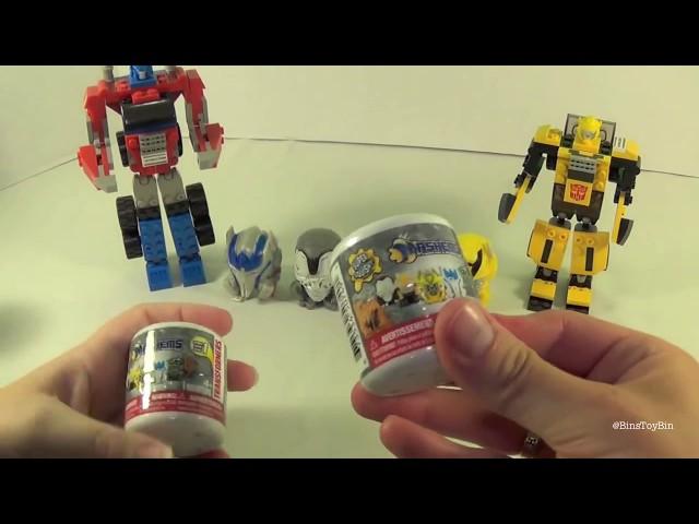 Transformers Mash 'Ems Mystery Blind Capsules Opening! by Bin's Toy Bin