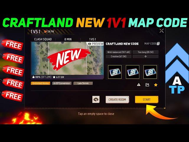 craftland new 1v1 map code | free fire new craftland map codes | whytion