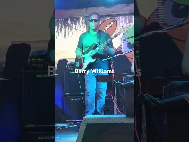 Barry Williams on Bass of The Matthew Frost Band in Siesta Key, FL