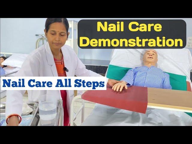 Nail Care Procedure demo / Practical video nursing/ By Sweta Parikh / Exams/2024