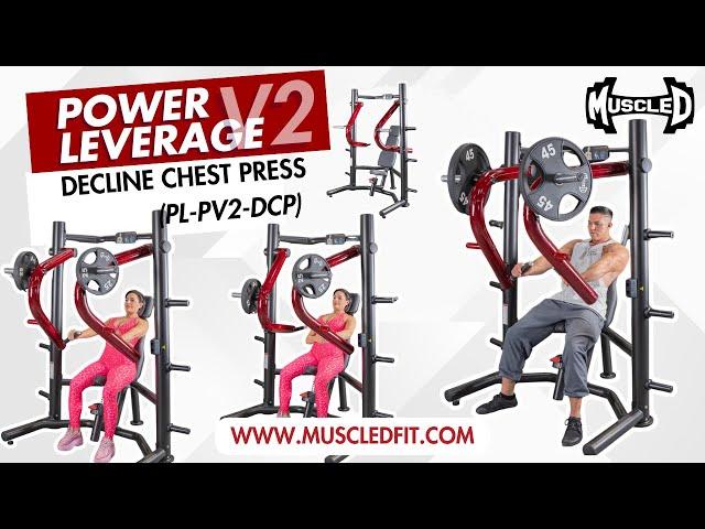 Power Leverage V2 Decline Chest Press (PL-PV2-DCP) - Muscle D Fitness