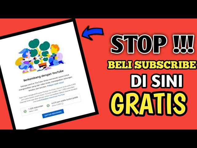 CARA DAPAT 1000 SUBSCRIBE GRATIS CEPAT AMAN DAN PERMANEN