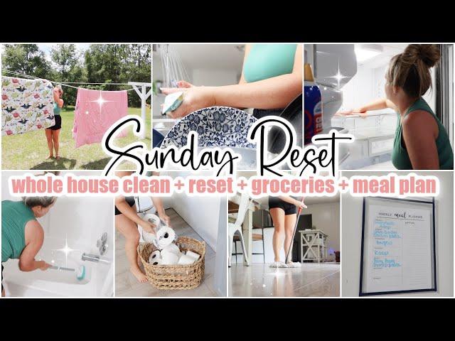  SUNDAY RESET \\ Whole House Clean With Me + Declutter + Refresh \\ Cleaning Motivation