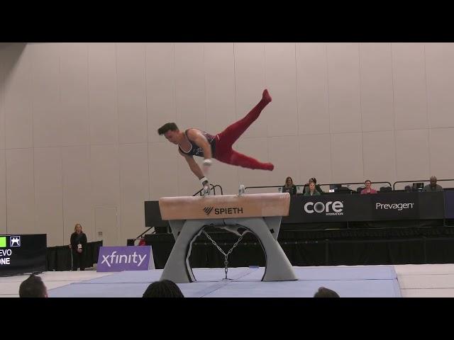 Brody Malone -  Pommel Horse  - 2024 Winter Cup -  Senior Men Day 1