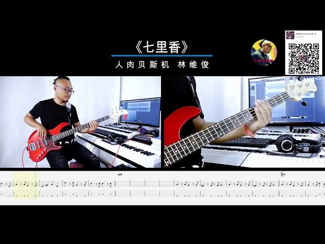 第167期 《七里香》周杰伦  贝斯翻弹 bass cover 人肉贝斯机 林维俊