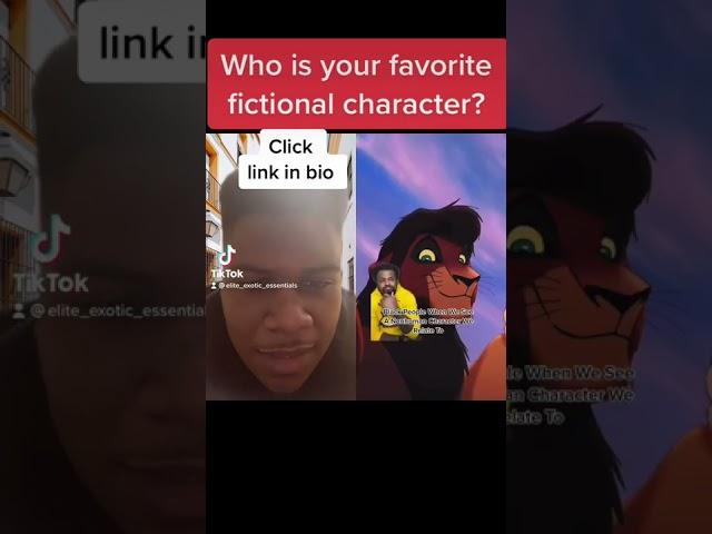 Who is your favorite fictional character (Click the link in the description)