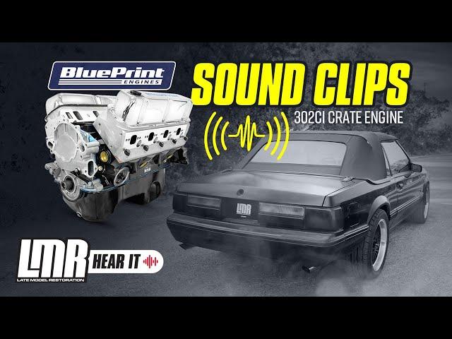 302ci BluePrint Engine Sound Clips in a Fox Body Mustang: Camshaft Idle, Take Offs, & Fly-bys